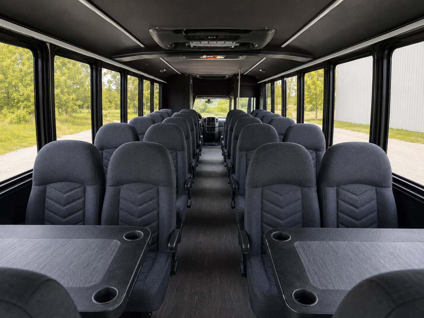savannah 18 passenger minibus inside