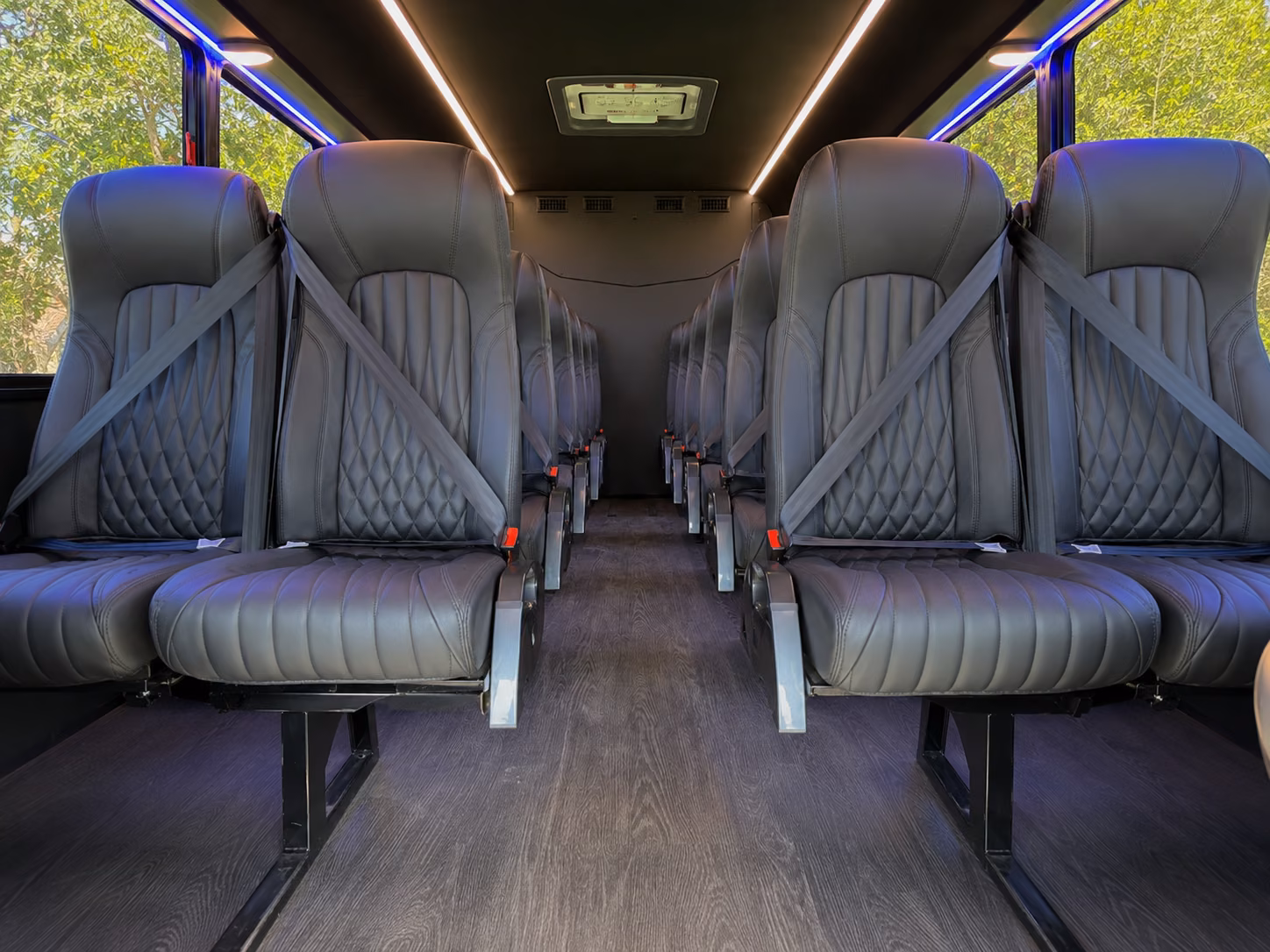 savannah 18 passenger minibus interior