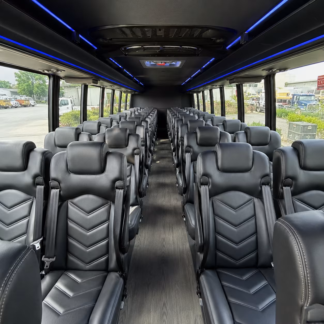 savannah 28 passenger minibus inside