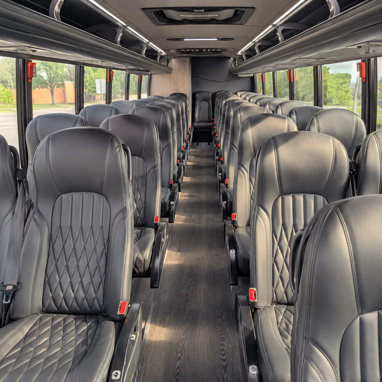 savannah 28 passenger minibus interior