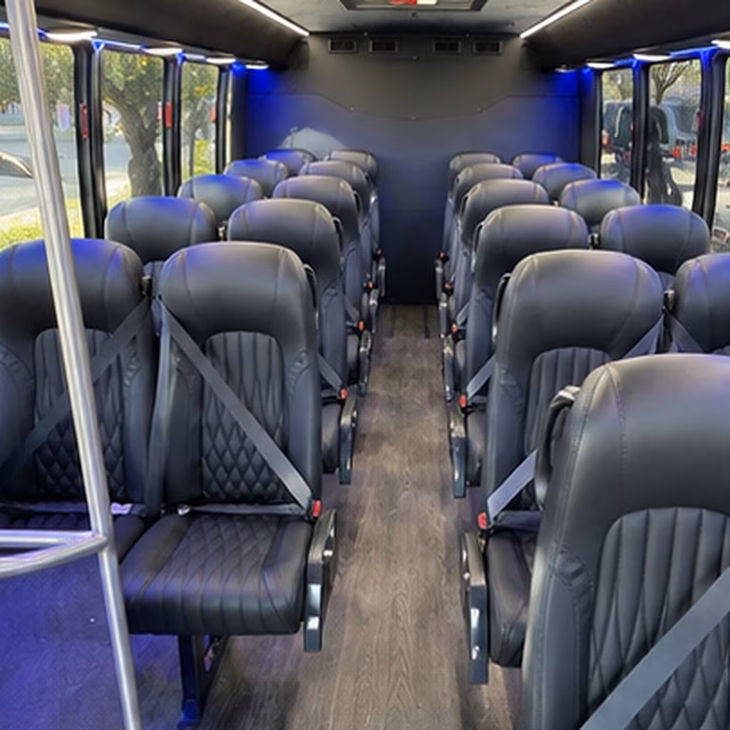 savannah 30 passenger minibus interior