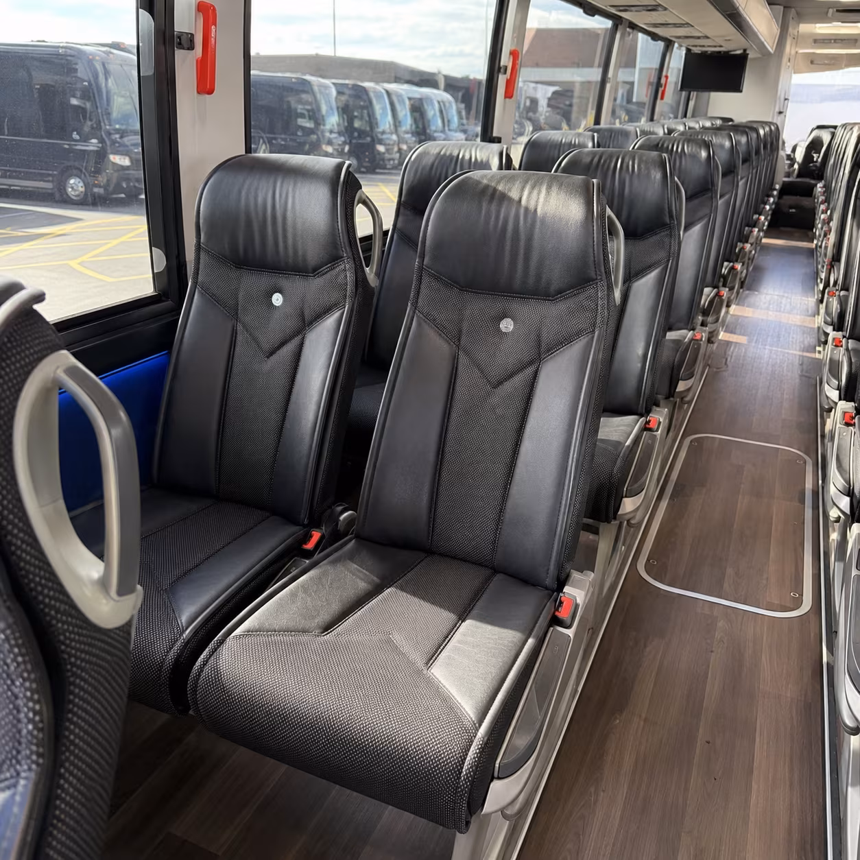 savannah 40 passenger charter bus interior
