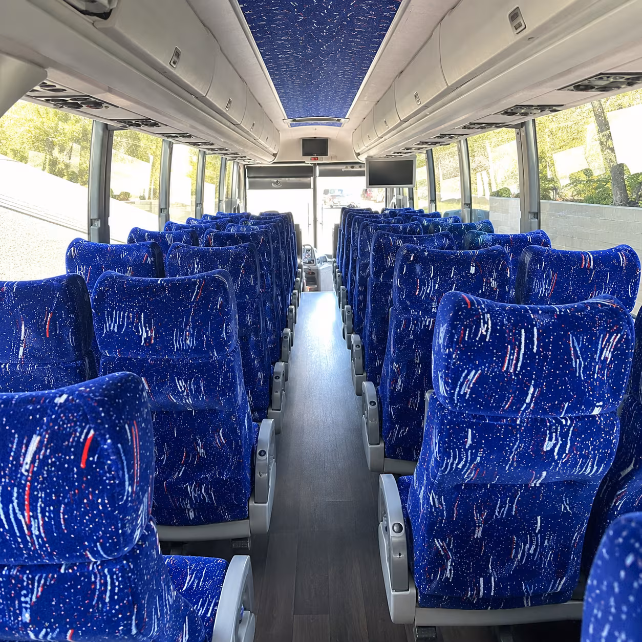 savannah 50 passenger charter bus interior