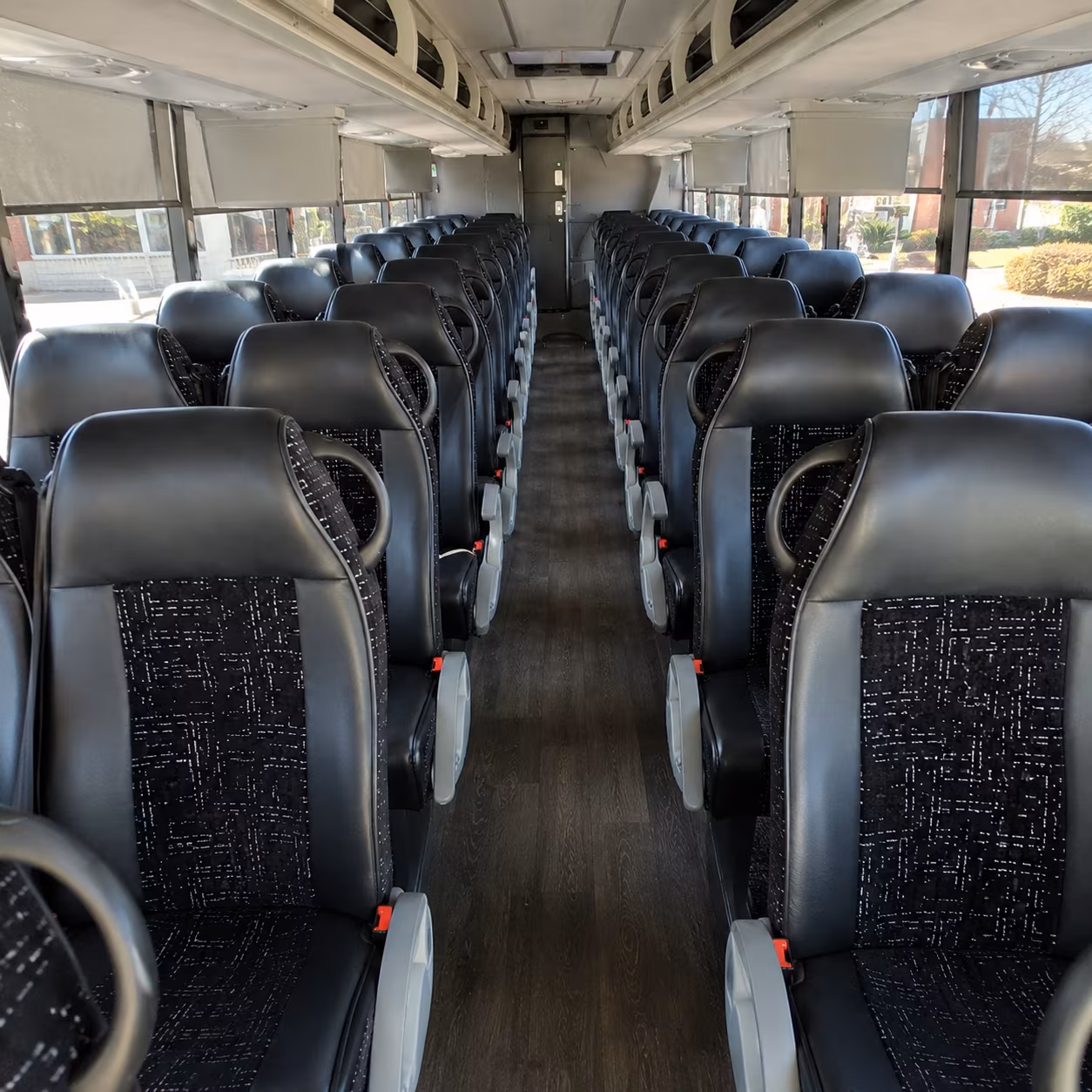 savannah 54 passenger charter bus inside