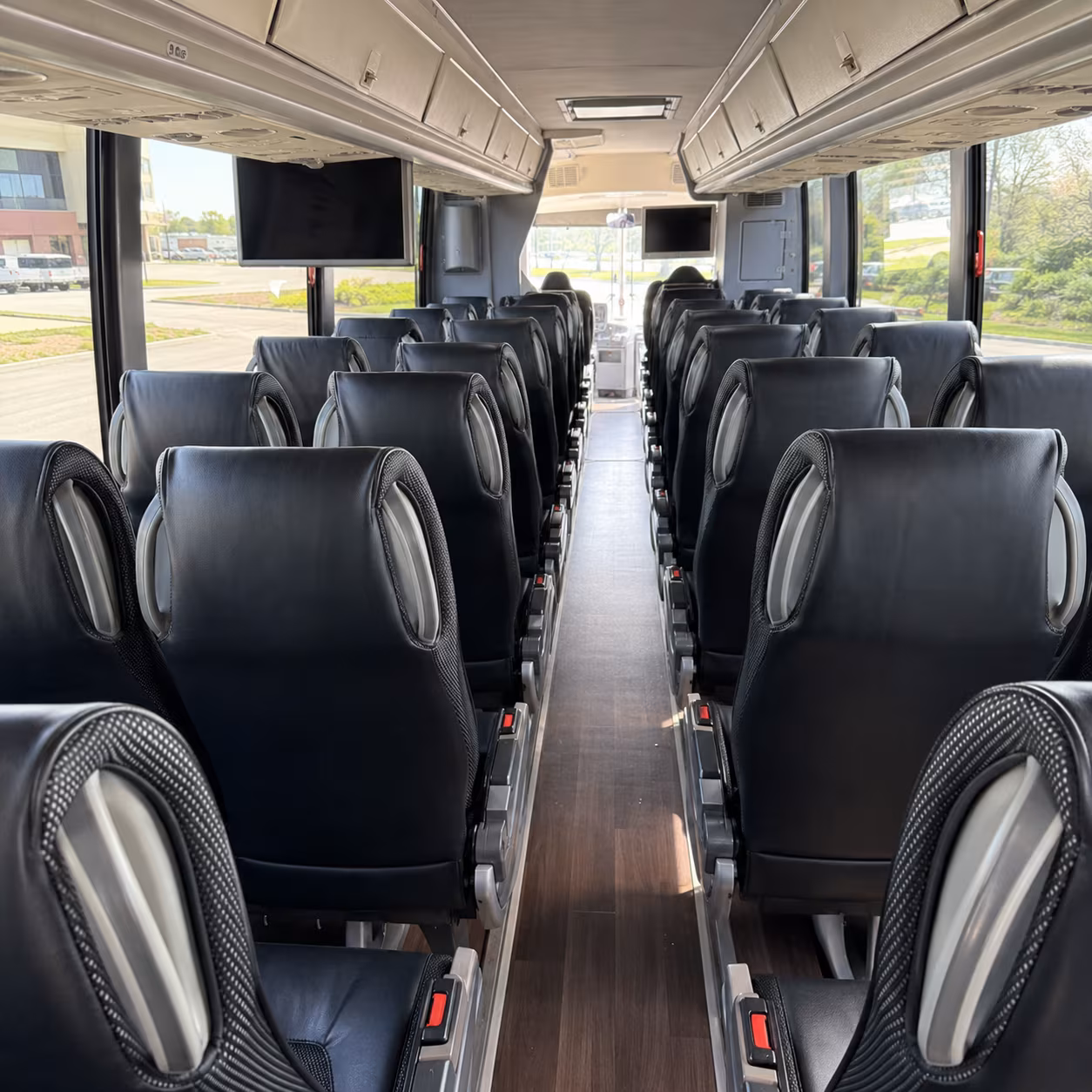 savannah 56 passenger charter bus inside