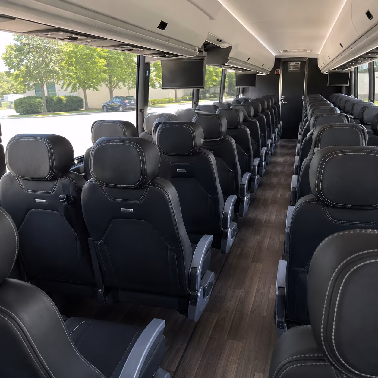 savannah 56 passenger charter bus interior