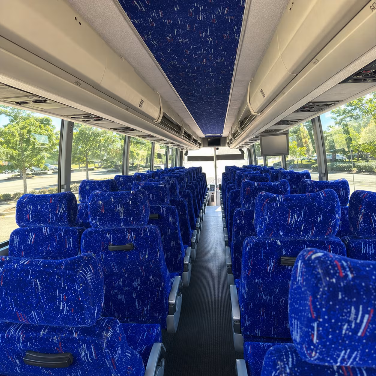 savannah charter bus inside