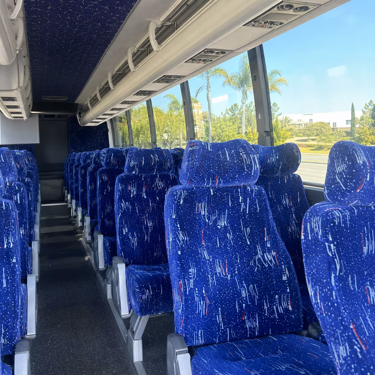 savannah charter bus interior